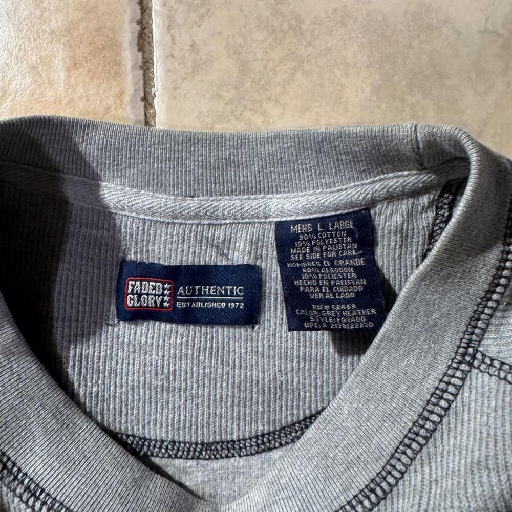 Point zero style gray vintage y2k Crewneck Sweater Size L in mens - Picture 3 of 5